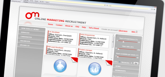 Online marketing recruitment