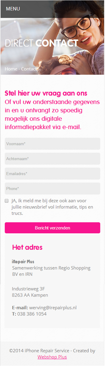 Mobiel contractformulier