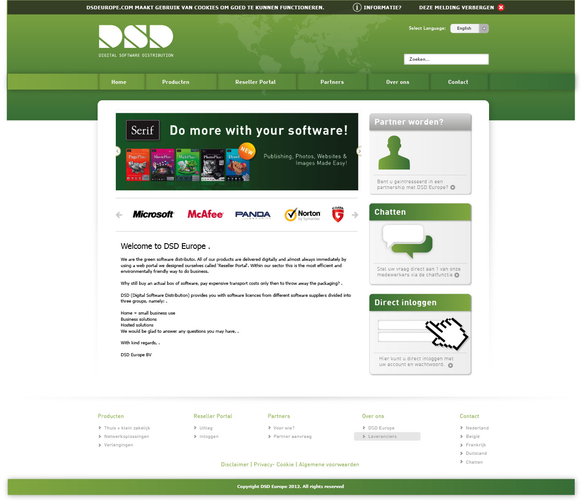 Reseller Portal V3 DSD Europe BV