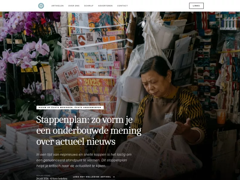 Advertorial website met forum functie